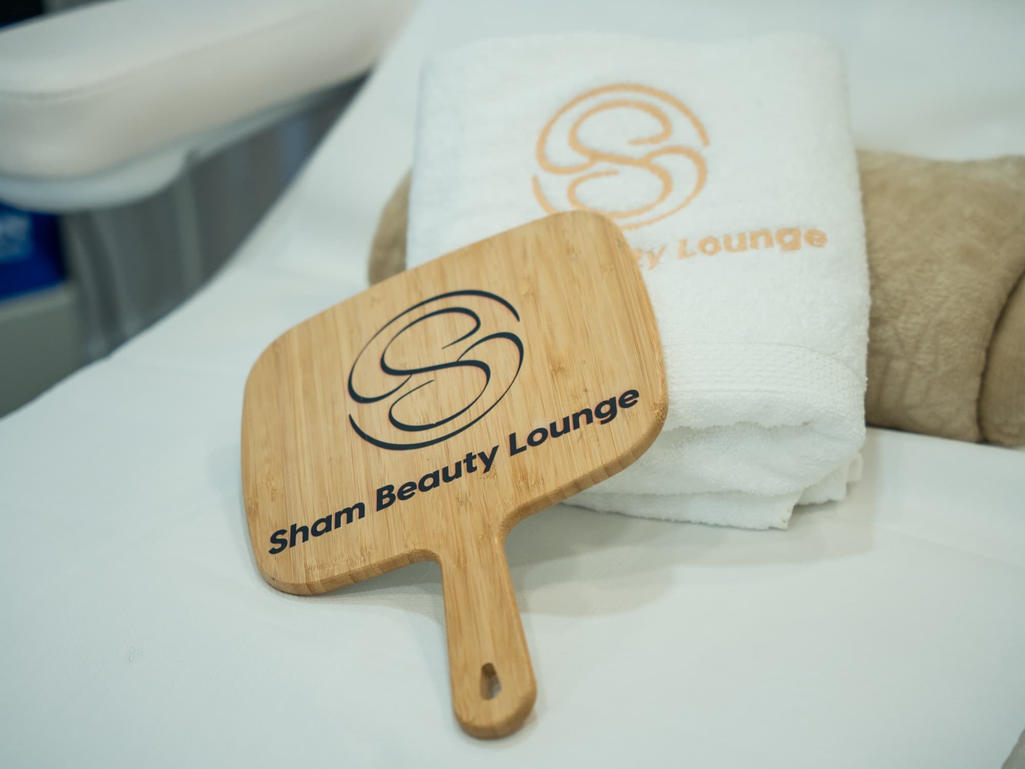 Markendetail im Sham Beauty Lounge Studio